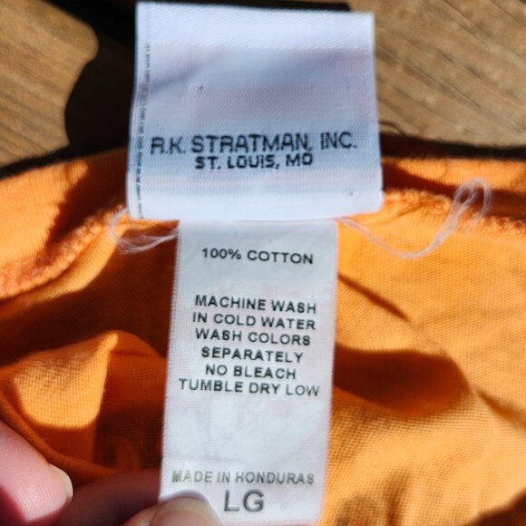 HARLEY DAVIDSON New York t-Shirt Women's Size Large Orange V Neck - Picture 4 of 6